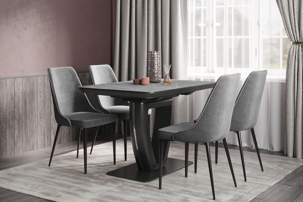 Стул B140 (B140 DARK GREY VL18, BK, VD)